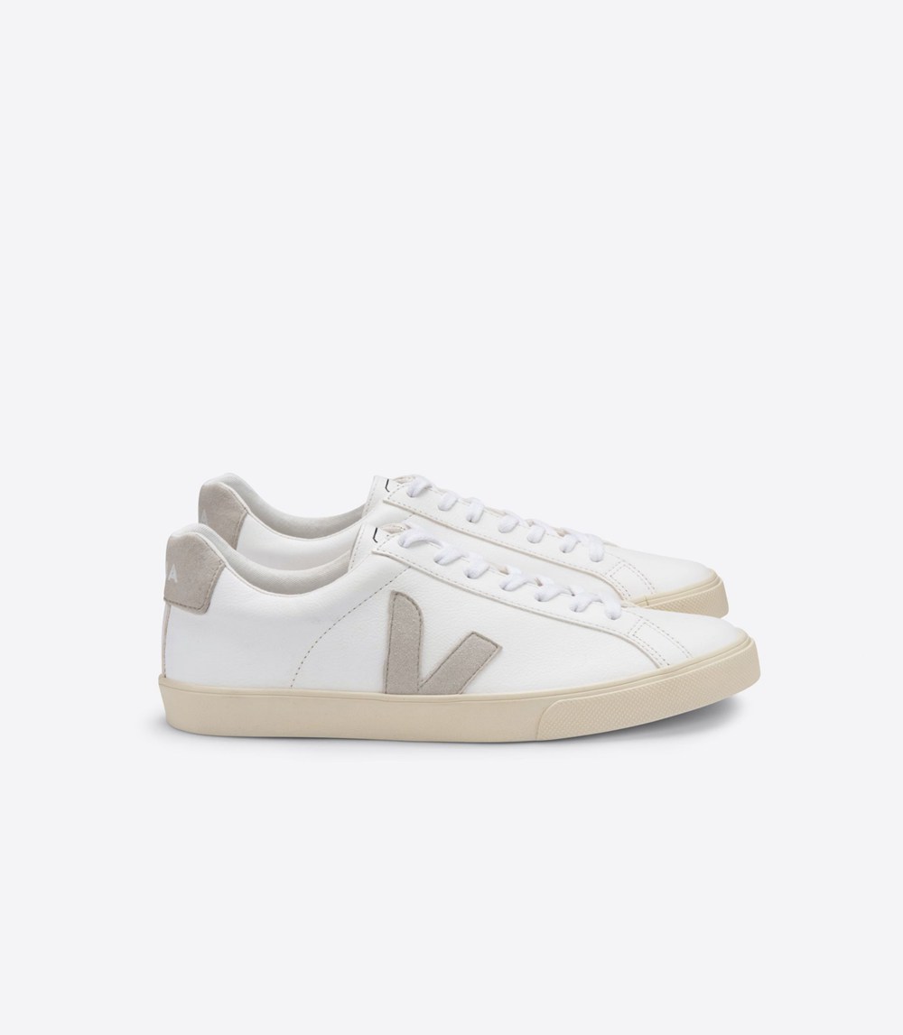 Veja Sneakers Herr - Esplar Chromefree Läder - Vita/Beige - 625183-XDS